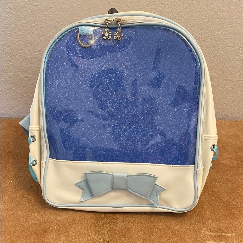 Pin Backpack with Bow Accent